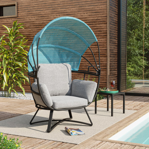 Langley Street Hollman Egg Patio Chair with Cushions & Reviews Wayfair